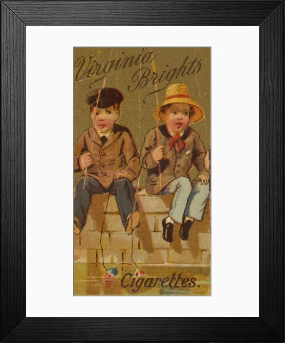 Framed Print : From the Girls and Children series (N64) promoting Virginia Brights Cigarettes for Allen Framed Print : From the Girls and Children series (N64) promoting Virginia Brights Cigarettes for Allen