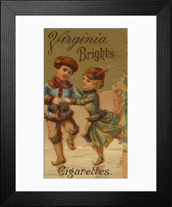 Framed Print : From the Girls and Children series (N64) promoting Virginia Brights Cigarettes for Allen Framed Print : From the Girls and Children series (N64) promoting Virginia Brights Cigarettes for Allen