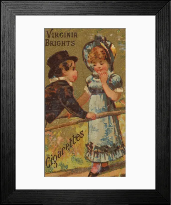 Framed Print : From the Girls and Children series (N64) promoting Virginia Brights Cigarettes for Allen Framed Print : From the Girls and Children series (N64) promoting Virginia Brights Cigarettes for Allen