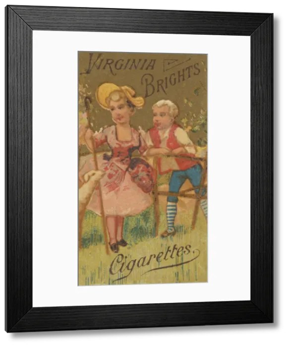 Framed Print : From the Girls and Children series (N64) promoting Virginia Brights Cigarettes for Allen Framed Print : From the Girls and Children series (N64) promoting Virginia Brights Cigarettes for Allen