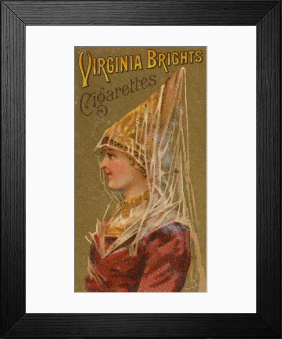 Framed Print : From the Girls and Children series (N64) promoting Virginia Brights Cigarettes for Allen Framed Print : From the Girls and Children series (N64) promoting Virginia Brights Cigarettes for Allen