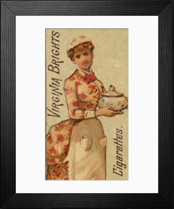 Framed Print : From the Girls and Children series (N64) promoting Virginia Brights Cigarettes for Allen Framed Print : From the Girls and Children series (N64) promoting Virginia Brights Cigarettes for Allen