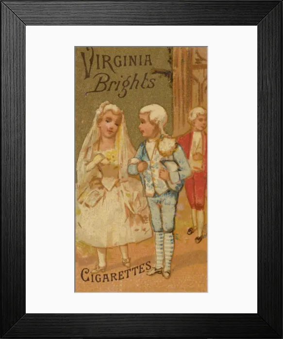 Framed Print : From the Girls and Children series (N64) promoting Virginia Brights Cigarettes for Allen Framed Print : From the Girls and Children series (N64) promoting Virginia Brights Cigarettes for Allen