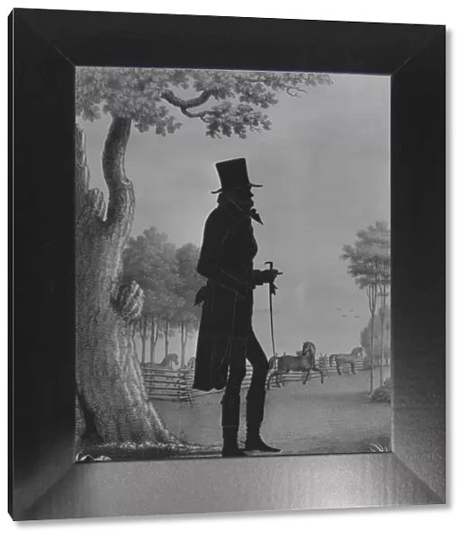 Silhouette Portrait of John Randolph, 1844. Creator: E. B. & E. C. Kellogg