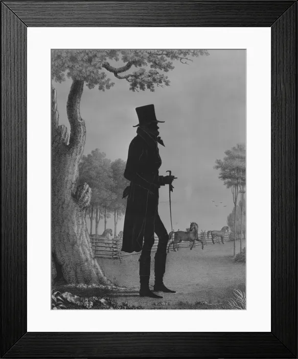 Framed Print : Silhouette Portrait of John Randolph, 1844. Creator: E. B. & E. C. Kellogg Framed Print : Silhouette Portrait of John Randolph, 1844. Creator: E. B. & E. C. Kellogg
