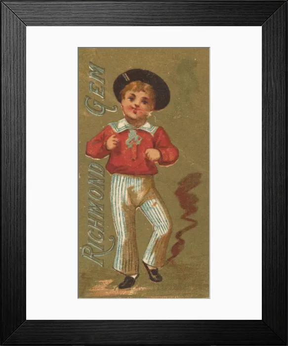 Framed Print : From the Girls and Children series (N65) promoting Richmond Gem Cigarettes for Allen & Framed Print : From the Girls and Children series (N65) promoting Richmond Gem Cigarettes for Allen &