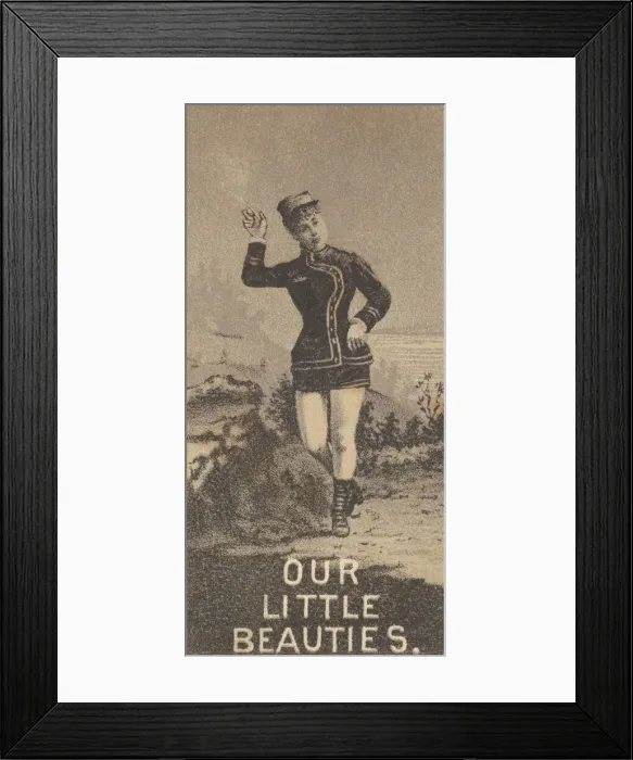 Framed Print : From the Actresses series (N57) promoting Our Little Beauties Cigarettes for Allen & Framed Print : From the Actresses series (N57) promoting Our Little Beauties Cigarettes for Allen &