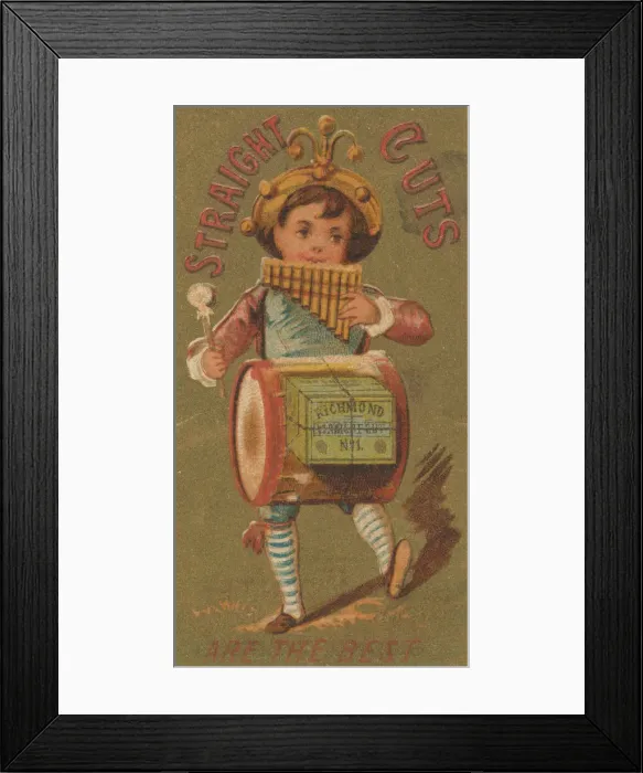 Framed Print : From the Girls and Children series (N65) promoting Richmond Straight Cut Cigarettes fo Framed Print : From the Girls and Children series (N65) promoting Richmond Straight Cut Cigarettes fo