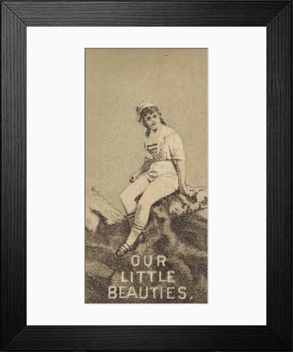 Framed Print : From the Actresses series (N57) promoting Our Little Beauties Cigarettes for Allen & Framed Print : From the Actresses series (N57) promoting Our Little Beauties Cigarettes for Allen &