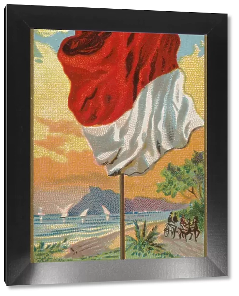 Monaco, from Flags of All Nations, Series 2 (N10) for Allen &