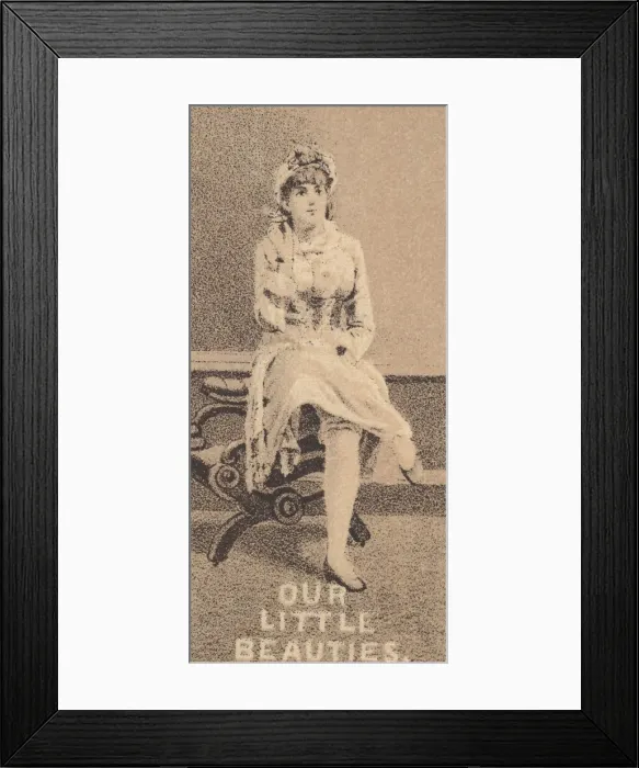 Framed Print : From the Actresses series (N57) promoting Our Little Beauties Cigarettes for Allen & Framed Print : From the Actresses series (N57) promoting Our Little Beauties Cigarettes for Allen &
