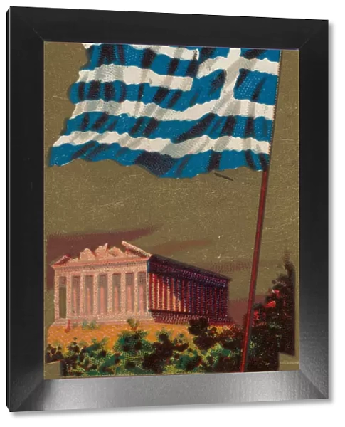 Greece, from Flags of All Nations, Series 1 (N9) for Allen & Ginter Cigarettes Brands