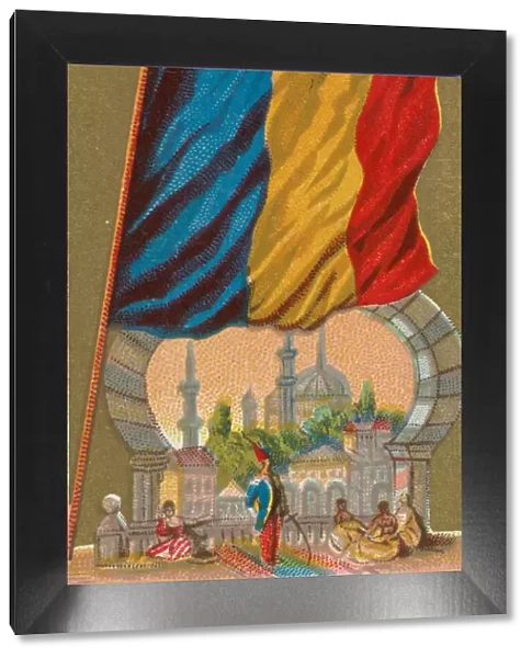 Romania, from Flags of All Nations, Series 1 (N9) for Allen &