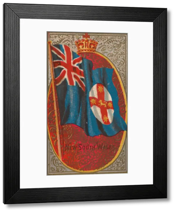 Framed Print : New South Wales, from Flags of All Nations, Series 2 (N10) for Allen & Framed Print : New South Wales, from Flags of All Nations, Series 2 (N10) for Allen &