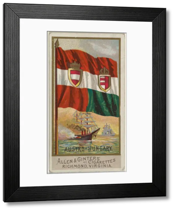 Framed Print : Austro-Hungary, from Flags of All Nations, Series 2 (N10) for Allen & Framed Print : Austro-Hungary, from Flags of All Nations, Series 2 (N10) for Allen &
