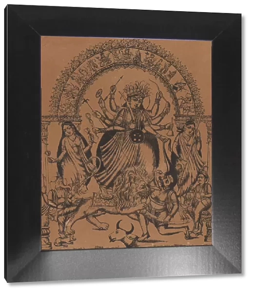Sri Sri Durga, ca. 1875-80. Creator: Unknown
