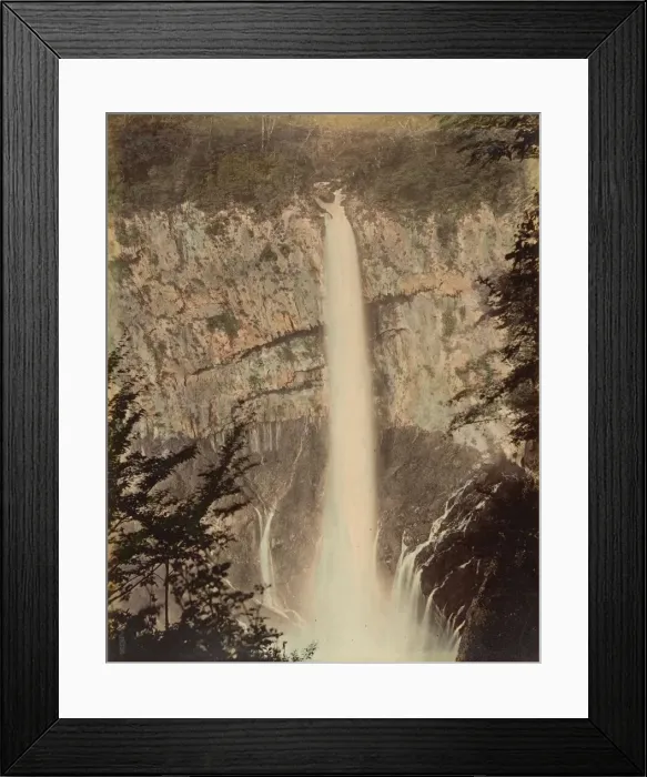Framed Print : [Waterfall], 1870s. Creator: Unknown