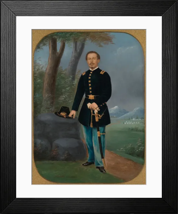 Framed Print : [Union Army Officer], 1861-65. Creator: Unknown