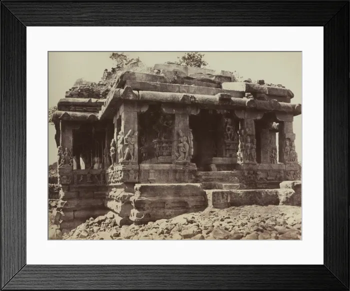 Framed Print : Architecture in Dharwar and Mysore, 1860s. Creator: Thomas Biggs Framed Print : Architecture in Dharwar and Mysore, 1860s. Creator: Thomas Biggs