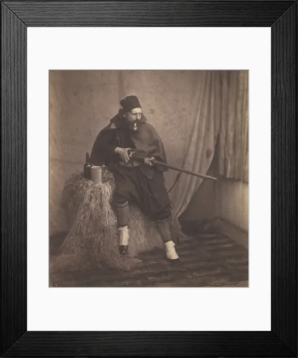 Framed Print : Zouave, 2nd Division, 1855. Creator: Roger Fenton Framed Print : Zouave, 2nd Division, 1855. Creator: Roger Fenton