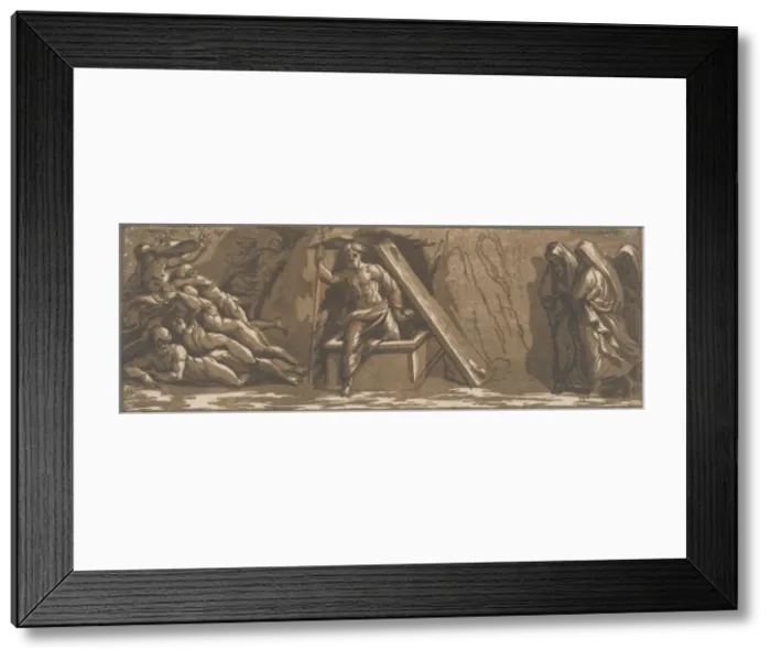 Framed Print : Resurrection of Christ, ca. 1520-27. Creator: Ugo da Carpi Framed Print : Resurrection of Christ, ca. 1520-27. Creator: Ugo da Carpi