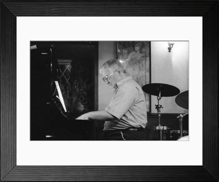 Framed Print : John Horler, B. B. Watermill Jazz Club, Dorking, Surrey, Oct 2000 Framed Print : John Horler, B. B. Watermill Jazz Club, Dorking, Surrey, Oct 2000