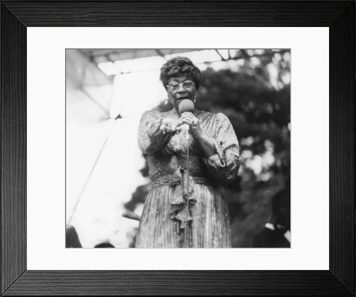 Framed Print : Ella Fitzgerald, Capital Radio Jazz Festival, Knebworth, Herts, 1981 Framed Print : Ella Fitzgerald, Capital Radio Jazz Festival, Knebworth, Herts, 1981