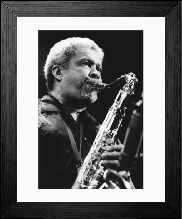 Framed Print : Frank Foster, North Sea Jazz Festival, The Hague, Netherlands, 1992 Framed Print : Frank Foster, North Sea Jazz Festival, The Hague, Netherlands, 1992