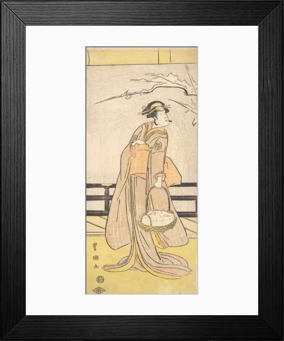 Framed Print : Nakayama Tomisaburo in a Female Role, ca. 1790-1825. Creator: Utagawa Toyokuni I Framed Print : Nakayama Tomisaburo in a Female Role, ca. 1790-1825. Creator: Utagawa Toyokuni I