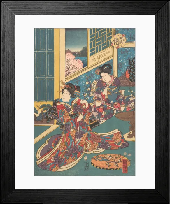 Framed Print : Flower of Akashi (Akashi no hana), 1853. Creator: Utagawa Kuniteru Framed Print : Flower of Akashi (Akashi no hana), 1853. Creator: Utagawa Kuniteru