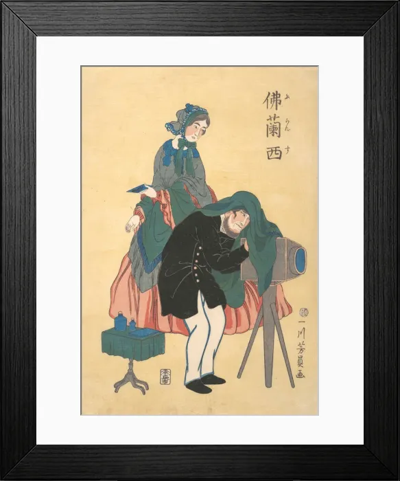 Framed Print : French Photographer, 1861. Creator: Yoshikazu Framed Print : French Photographer, 1861. Creator: Yoshikazu