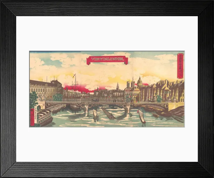 Framed Print : View in London, the Prosperity of Countries: London, England, September 1872 Framed Print : View in London, the Prosperity of Countries: London, England, September 1872