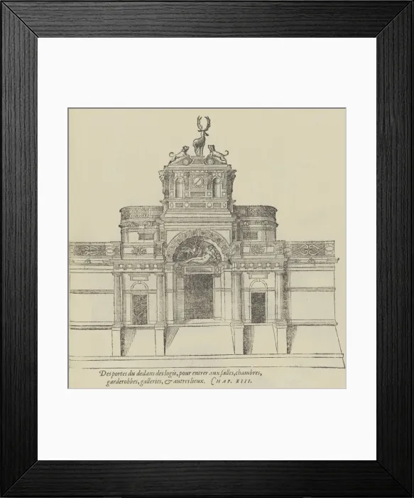 Framed Print : Le Premier Tome de l Architecture, 1567. Creator: Unknown Framed Print : Le Premier Tome de l Architecture, 1567. Creator: Unknown