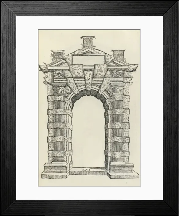 Framed Print : Tutte l opere d architettura, 1584. Creator: Sebastiano Serlio Framed Print : Tutte l opere d architettura, 1584. Creator: Sebastiano Serlio