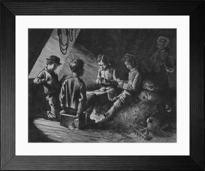 Framed Print : Caught in the Act (Harpers Bazaar, Vol. VIII), May 22, 1875 Framed Print : Caught in the Act (Harpers Bazaar, Vol. VIII), May 22, 1875