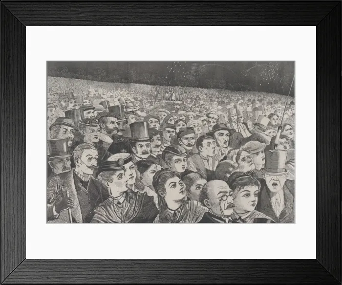 Framed Print : Fire-Works on the Night of the Fourth of July (Harpers Weekly, Vol. XII), July 11, 1868 Framed Print : Fire-Works on the Night of the Fourth of July (Harpers Weekly, Vol. XII), July 11, 1868
