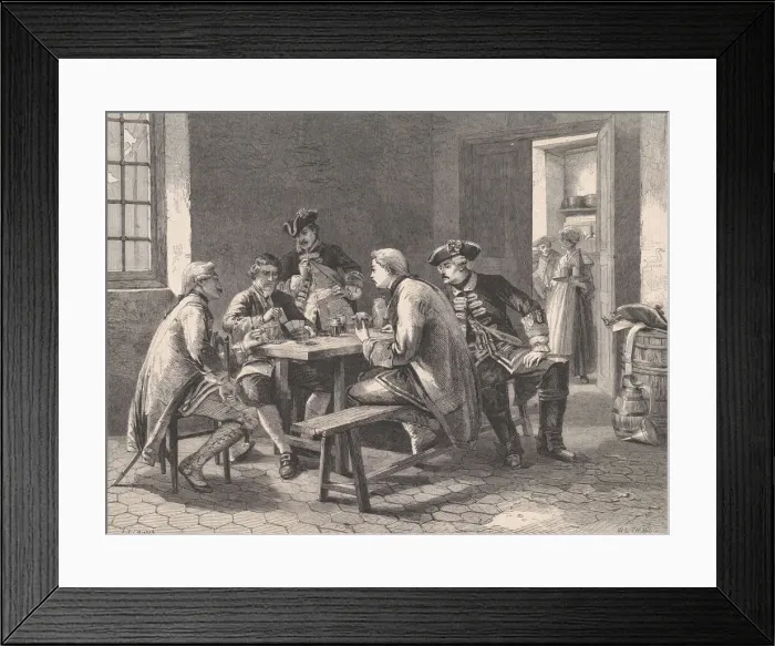 Framed Print : Soldiers Playing at Cards, from Illustrated London News, May 4, 1861 Framed Print : Soldiers Playing at Cards, from Illustrated London News, May 4, 1861