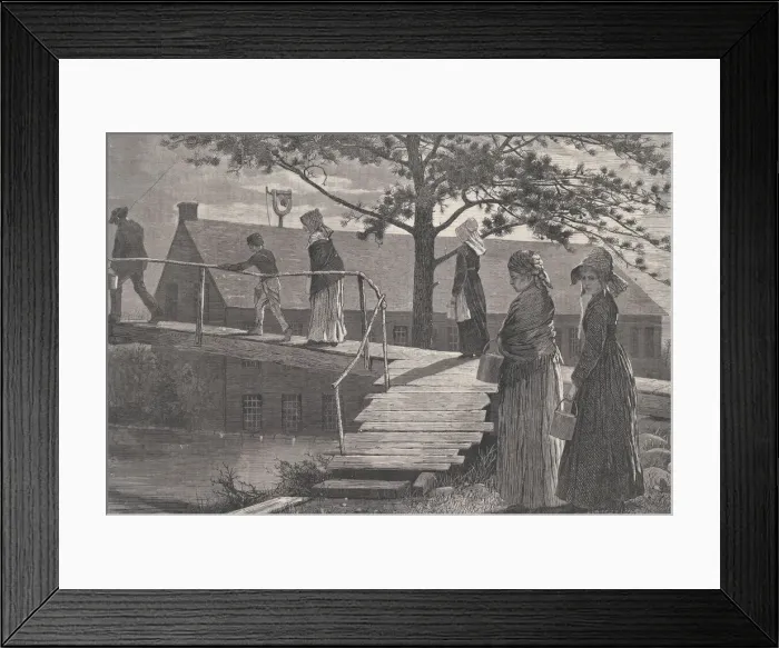 Framed Print : The Morning Bell (Harpers Weekly, Vol. XVII), December 13, 1873. Creator: Unknown Framed Print : The Morning Bell (Harpers Weekly, Vol. XVII), December 13, 1873. Creator: Unknown