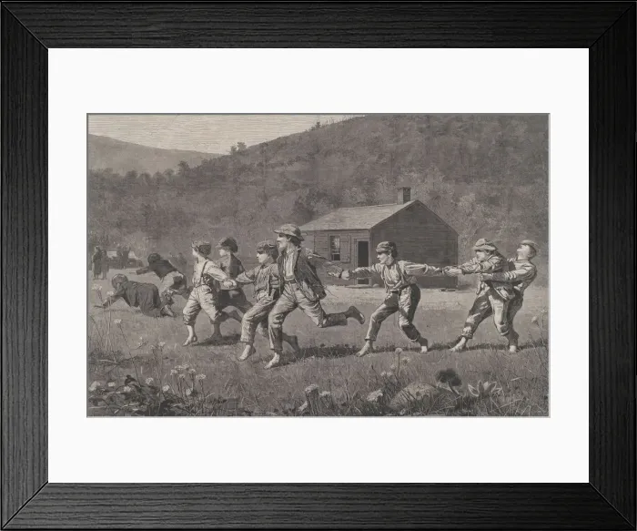 Framed Print : Snap-the-Whip (Harpers Weekly, Vol. XVII), September 20, 1873. Creator: W. H. Lagarde Framed Print : Snap-the-Whip (Harpers Weekly, Vol. XVII), September 20, 1873. Creator: W. H. Lagarde