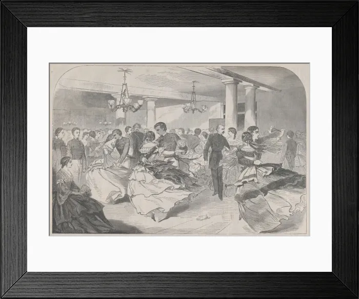 Framed Print : A Cadet Hop at West Point (Harpers Weekly, Vol. III), September 3, 1859 Framed Print : A Cadet Hop at West Point (Harpers Weekly, Vol. III), September 3, 1859