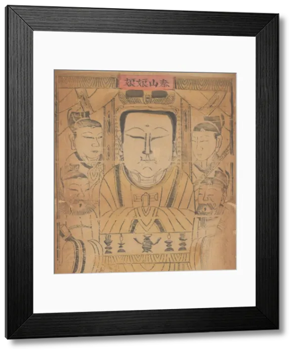 Framed Print : One hundred thirty-five woodblock prints including New Years pictures (nianh Framed Print : One hundred thirty-five woodblock prints including New Years pictures (nianh