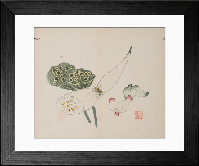 Framed Print : Page from Shi Zhu Zhai. Creator: Unknown Framed Print : Page from Shi Zhu Zhai. Creator: Unknown