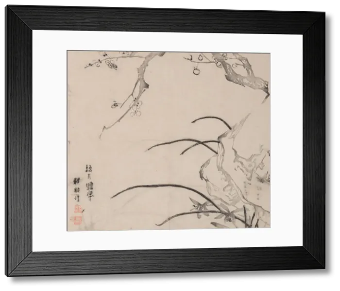 Framed Print : Page from Shi Zhu Zhai. Creator: Unknown Framed Print : Page from Shi Zhu Zhai. Creator: Unknown