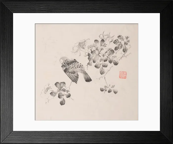 Framed Print : Page from Shi Zhu Zhai. Creator: Unknown Framed Print : Page from Shi Zhu Zhai. Creator: Unknown