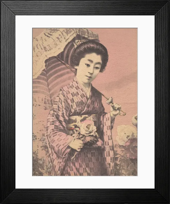 Framed Print : Girl Carrying a Parasol, ca. 1900? Creator: Unknown Framed Print : Girl Carrying a Parasol, ca. 1900? Creator: Unknown