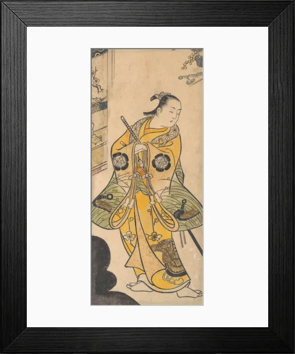 Framed Print : Actor as a Samurai Youth, ca. 1735. Creator: Torii Kiyotada Framed Print : Actor as a Samurai Youth, ca. 1735. Creator: Torii Kiyotada