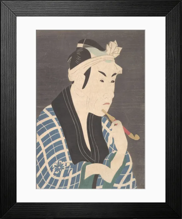 Framed Print : Matsumoto Koshiro IV as the Fish Peddler Gorobei, Probably l Framed Print : Matsumoto Koshiro IV as the Fish Peddler Gorobei, Probably l