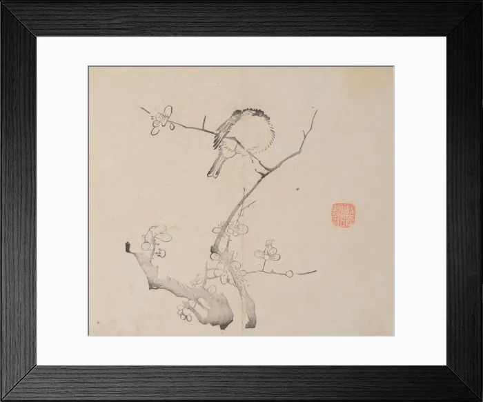 Framed Print : Page from Shi Zhu Zhai Shu hua pu. Creator: Unknown Framed Print : Page from Shi Zhu Zhai Shu hua pu. Creator: Unknown