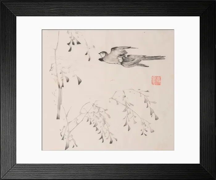 Framed Print : Page from Shi Zhu Zhai. Creator: Unknown Framed Print : Page from Shi Zhu Zhai. Creator: Unknown