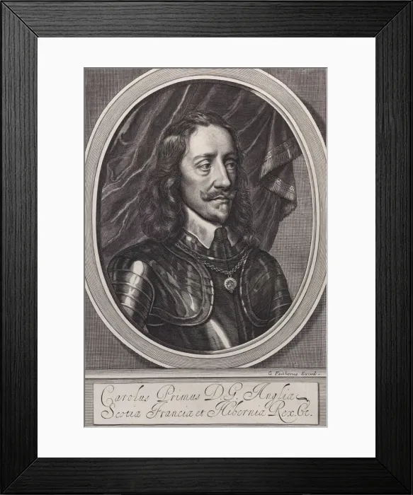 Framed Print : King Charles I, ca. 1658 Creator: William Faithorne Framed Print : King Charles I, ca. 1658 Creator: William Faithorne